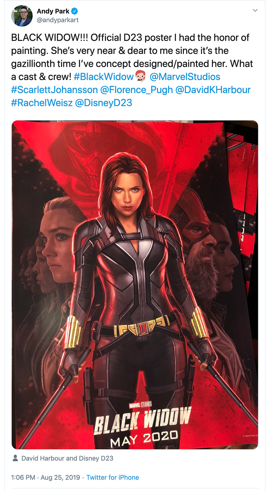 Black Widow D23 Poster